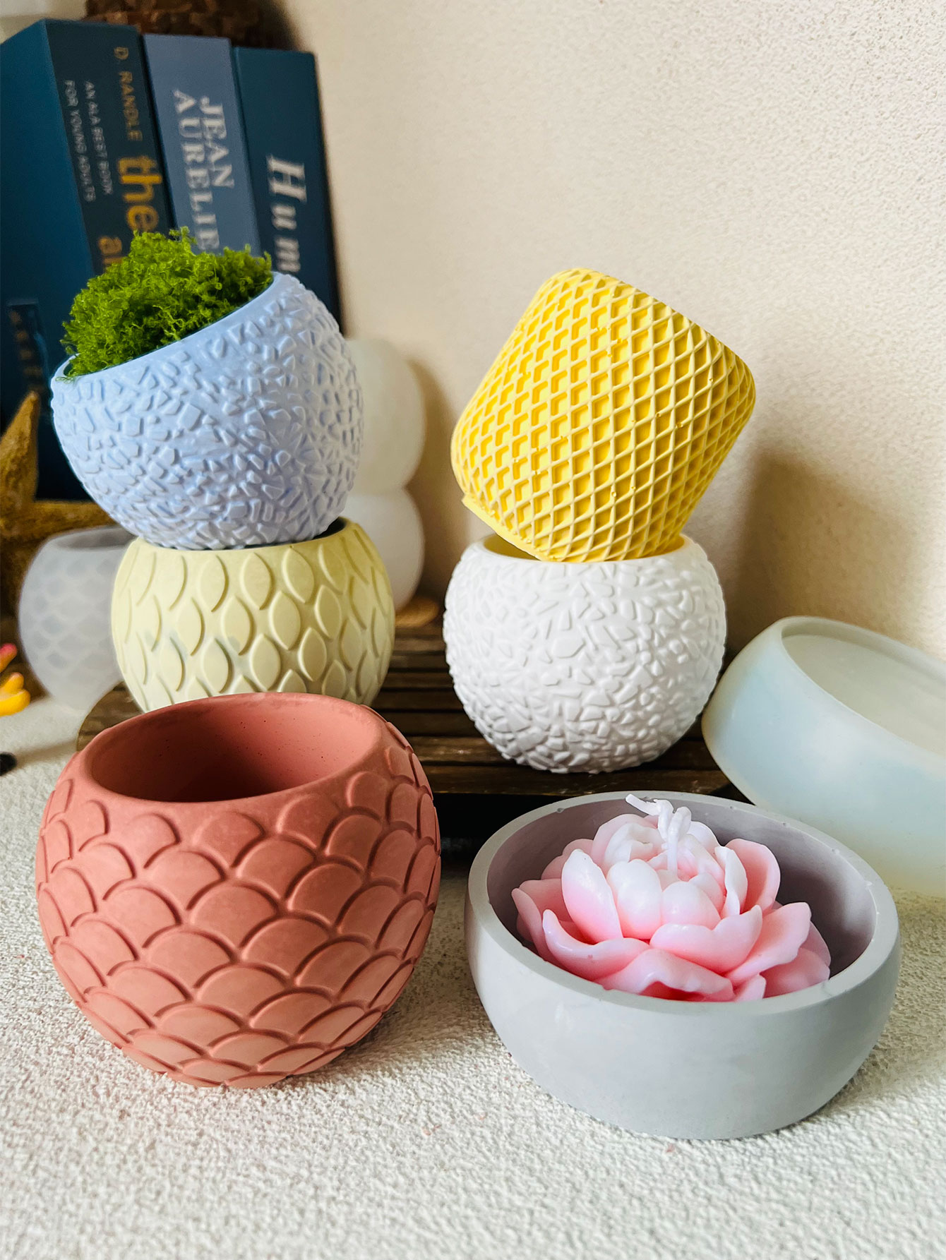 1pc Fish Scale Pattern Cement  - Potsticker Mold review and price