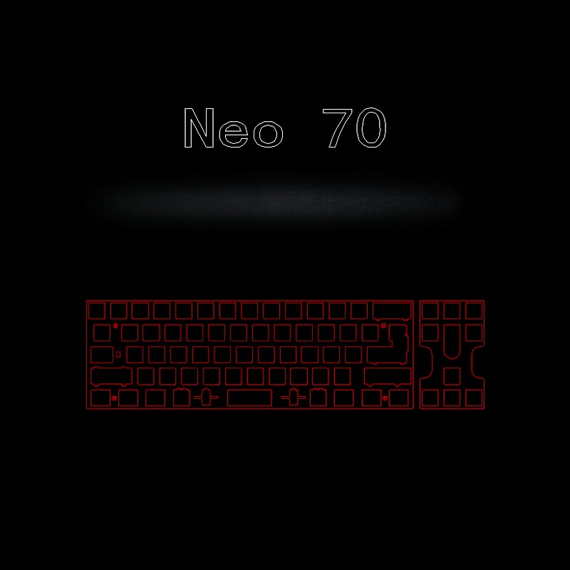 Neo70 Keyboard Positioning Pla - Crepe Pan Carbon review and price